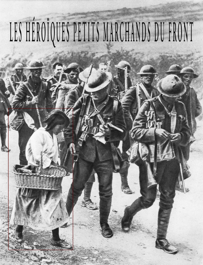 Cadrage (2) Les héroïques petits marchands du front, Image de presse 1918 - Galerie Imane Farès
